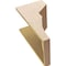 Ekena Millwork 12"W x 12"D x 24"H Wide Monterey Rough Cedar Woodgrain TimberThane Corbel, Primed Tan CORUR12X12X24MONRCPR - alternate 2